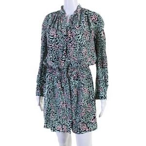 Diane Von Furstenberg Womens Silk Deandra Dress Multi Colored Size 0